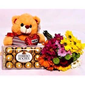 thumb-buque-flores-do-campo-colorido-ferrero-rocher-pelucia-0